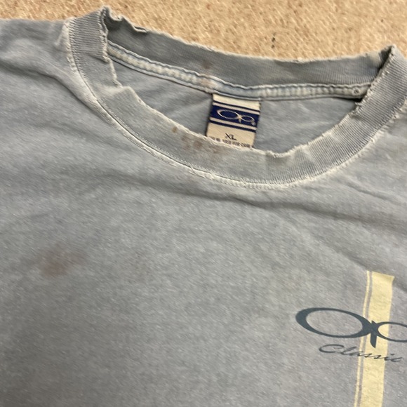 vintage ocean pacific shirt mens xl blue 2000 y2k classic - Picture 10 of 16